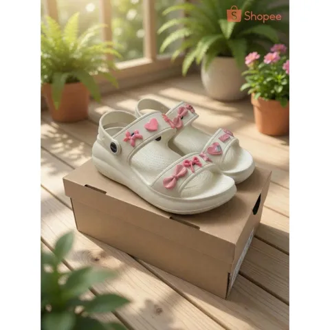 DÉP SANDAL ĐẾ CAO 5 CM TẶNG KÈM CHARM NGẪU NHIÊN, TÔN DÁNG - NĂNG ĐỘNG - CÁ TÍNH