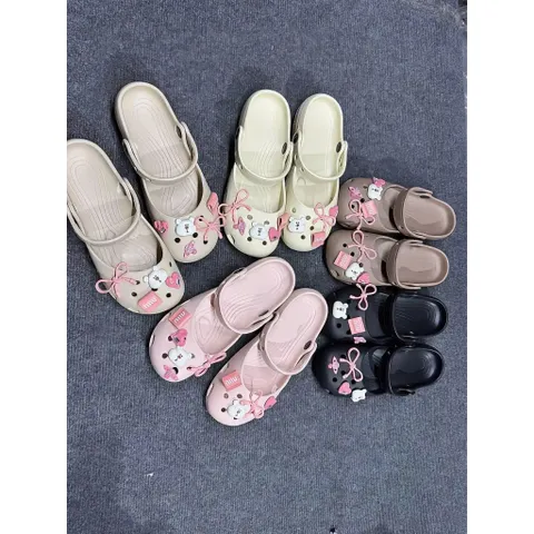 Dép Sục Ballet Nữ Classic tặng kèm Charm Ngẫu Nhiên xinh xắn - tôn dáng - năng động - Chân dầy tăng 1 size