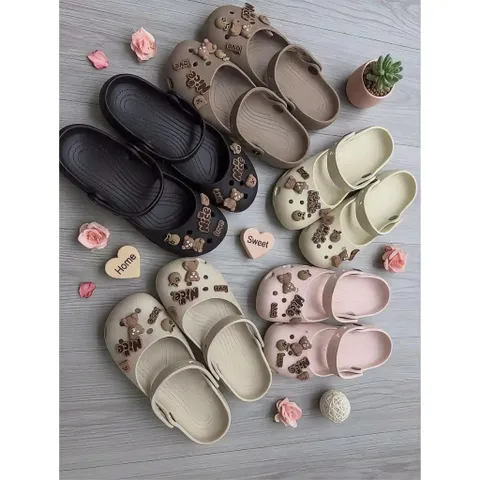 [TẶNG CHARM] Dép Ballet Nữ Classic Mix Charm Ngẫu Nhiên Siêu Xinh