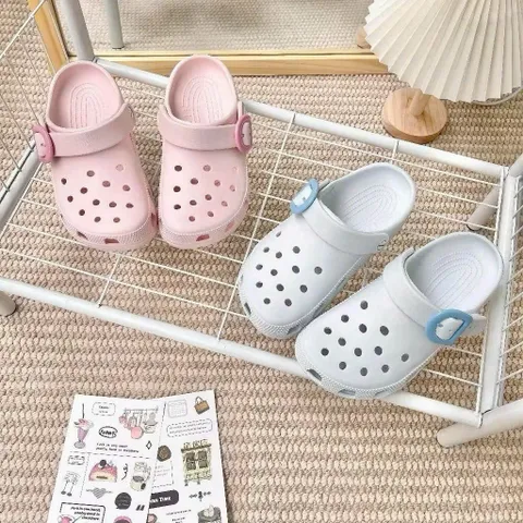 Mẫu mới 2026 - Dép sục quay gài đế 3cm, mềm nhẹ êm chân, tặng kèm charm xinh