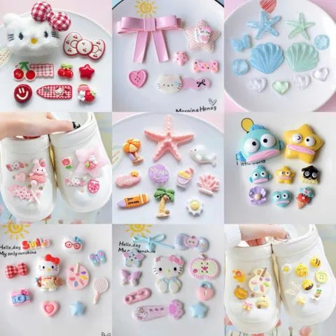 Set Charm Gắn Dép Mini Dễ Thương Xinh xắn – Phụ Kiện Trang Trí Cá Tính