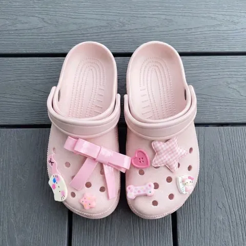 Dép Sục Quai Hậu Hồng Pastel Xinh Xắn - Dễ Thương Êm - Năng động, hỗ trợ đổi size, đế cao 3 cm