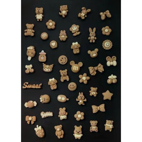 Sẵn nút gắn - Sét 15 Charm Sticker 3D Jibbitz Gắn Dép Siêu Xinh, Dễ Thương