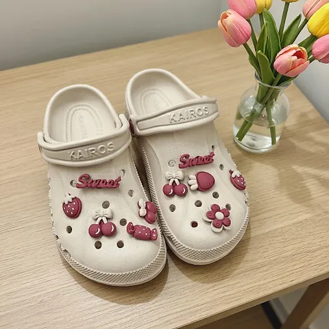 Sẵn nút gắn dép - Sét 10 Charm Sticker 3D Gắn Dép Siêu Xinh, Ngộ Nghĩnh, Dễ Thương