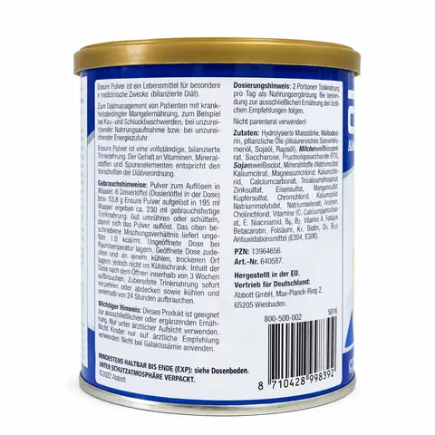 Sữa Bột Abbott Ensure Nhập Khẩu Đức 400g - Bổ Sung Dinh Dưỡng Cho Người Cao Tuổi, Tăng Cường Sức Khỏe & Hệ Miễn Dịch 817736