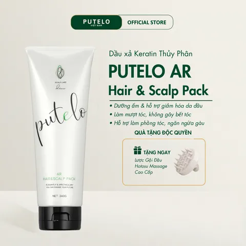 Dầu Xả – Ủ hỗ trợ giảm rụng tóc, cấp ẩm, chăm sóc 3 tầng da đầu PUTELO Hair Scalp Pack từ NHẬT 240g