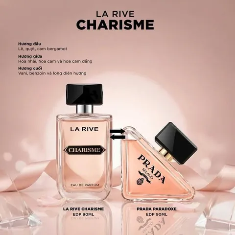 Set nước hoa La Rive Charisme thơm sang trọng 90ml kèm sữa tắm 100ml chính hãng ? giá rẻ nhất