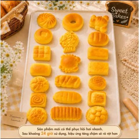 Butter bơ-spuishy-Bánh bao có đèn nháy -Bánh bao mini-Bánh Mì Bơ (Từ 2 món tặng bánh mì ngẫu nhiên) Xả Xì Trét
