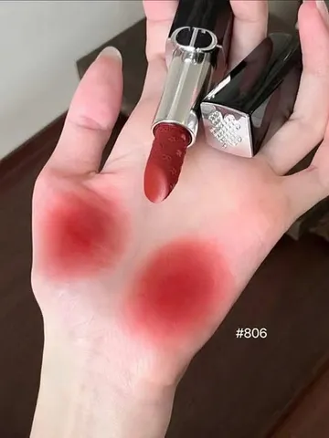 Son Dior 806 Rouge Dior Velvet Limited Edition Red Luck lì mịn, lên màu chuẩn ? Giá rẻ bất ngờ!