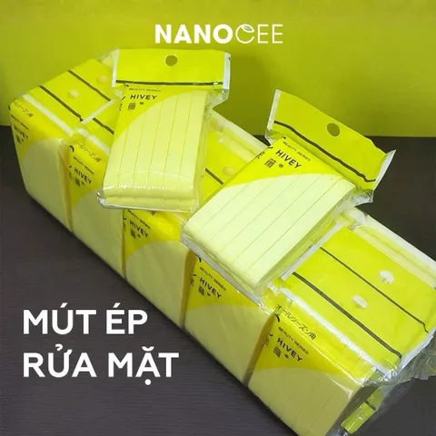 Mút ép rửa mặt gói 12c
