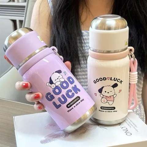 [Bình nước] Bình giữ nhiệt inox cún tím