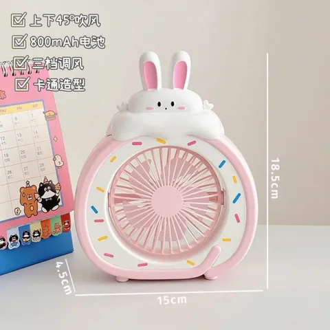 [Quạt] Quạt sạc hình thỏ