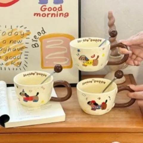 [ Cốc sứ] Ly cốc sứ + muỗng