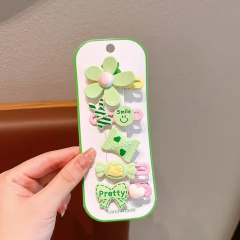 [Kẹp tóc] Set 5c kẹp hoa kẹo dễ thương