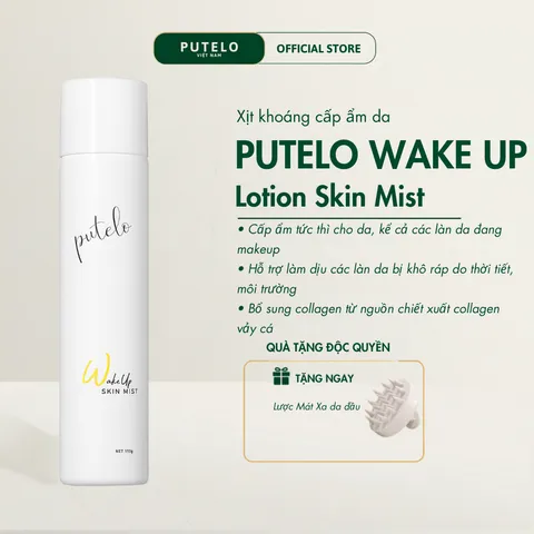 Lotion dạng xịt khoáng phun sương nâng cơ trẻ hóa da, cấp ẩm vượt trội, căng bóng da Wake up Skin Mist 150g