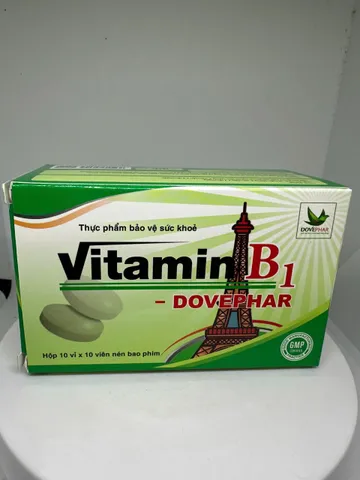 Vitamin B1 bồi bổ sức khỏe, nâng cao thể trạng, hỗ trợ kén ăn, người suy nhược, bị lao lực, mất ngủ 100 vien mil
