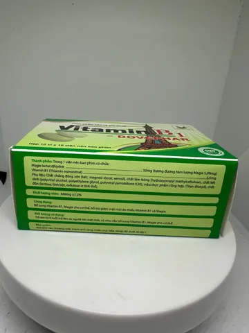 Vitamin B1 bồi bổ sức khỏe, nâng cao thể trạng, hỗ trợ kén ăn, người suy nhược, bị lao lực, mất ngủ 100 vien mil