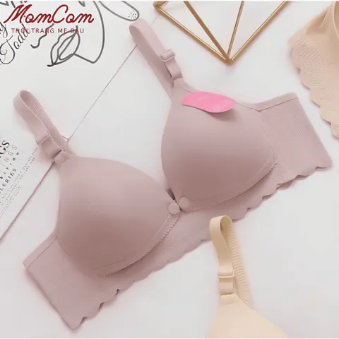 [Hàng Chuẩn QC] Set 3 Áo Lót Bầu Cho Con Bú Thun Tăm Lạnh Mềm Mát Cúc Bấm Tiện Lợi Co Giãn 4 Chiều
