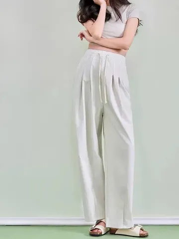 [HOT] Quần Bầu Bom Thụng Kaki Dây Rút Điều Chỉnh Size Thời Trang Hè Mặc Trước Sau Sinh