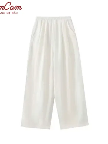 [HOT] Quần Bầu Kaki Bom Thụng Thời Trang Cạp Chun Đáp Bụng Mềm Có Khuy Chỉnh Bigsize