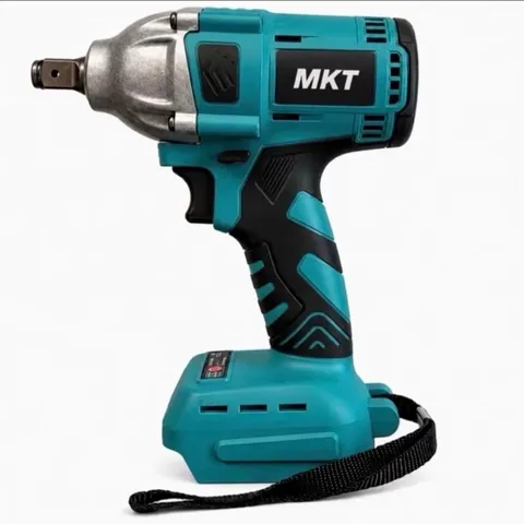 [Không Pin]Thân Máy Siết Bulong MKT Xanh 450Nm Lõi Đồng Không Chổi Than Sử Dụng Chân Pin Phổ Thông 4cm, Đầu 2in1