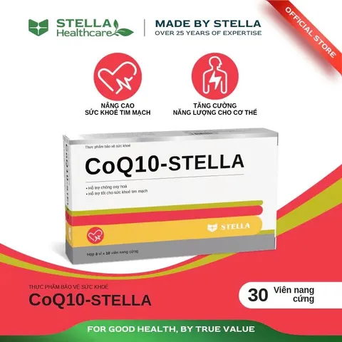 [Chính hãng] CoQ10-STELLA hỗ trợ chống oxy hóa, tốt cho sức khỏe tim mạch (Hộp/30viên)