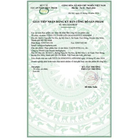 [Chính hãng] CoQ10-STELLA hỗ trợ chống oxy hóa, tốt cho sức khỏe tim mạch (Hộp/30viên)