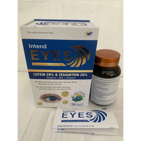 Viên Uống Bổ Mắt INTEND EYES - Tăng Cường Thị Lực, Giảm Mỏi Mắt, Sáng Mắt, Chống Khô Mắt hộp 30 viên