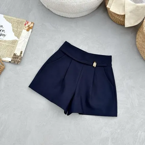 Quần sooc biên nhật Topshop thiết kế cao cấp kèm đai tag đồng xinh xắn - May0915