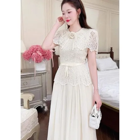 Váy ren đẹp siêu sang chảnh hot hit cho nàng đi tiệc tùng cưới xin - May0915