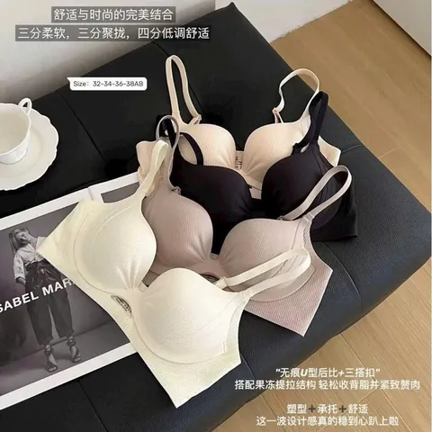 Áo ngực U-type không gợn sóng với 3 móc khóa - Thiết kế nâng đỡ và ôm sát chuẩn form, áo nơ 2873 - May0915