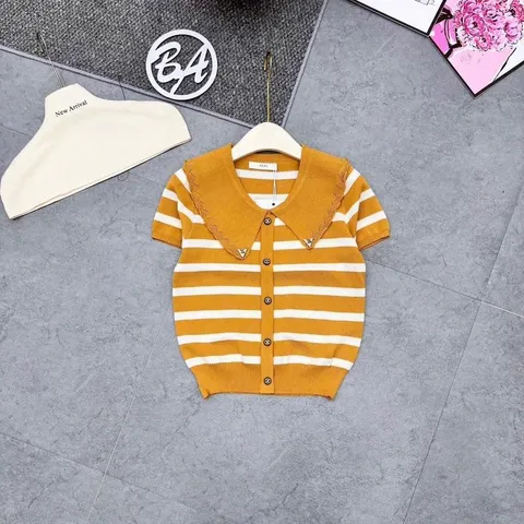 Áo len kẻ mongtoghi cổ sen trẻ trung xinh xắn, áo len Quảng Châu cao cấp chất đẹp - May0915