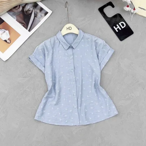 Áo sơ mi công sở HD - Thiết kế tay ngắn, màu sắc trẻ trung, phong cách thanh lịch - May0915
