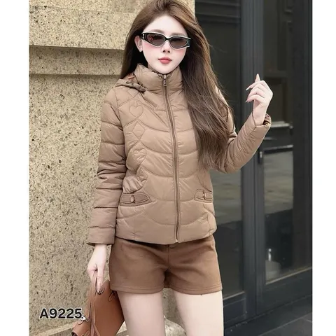 Áo khoác phao siêu nhẹ NY 9225 có mũ tháo rời - May0915