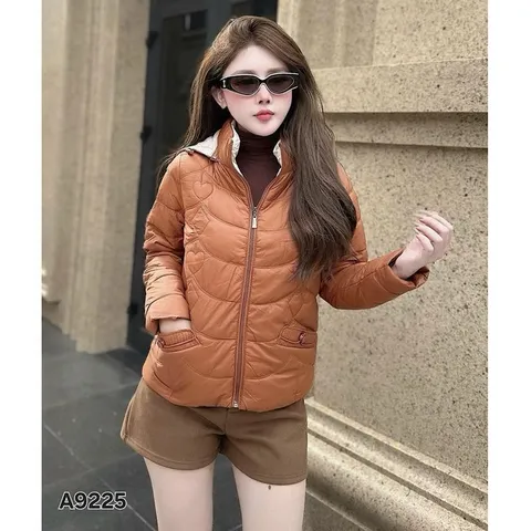 Áo khoác phao siêu nhẹ NY 9225 có mũ tháo rời - May0915