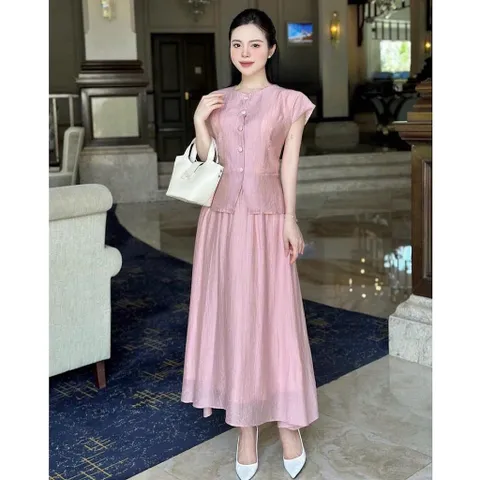 Sét váy đũi tằm siêu hot, sét váy đi biển cực xinh - Nữ Women - May0915