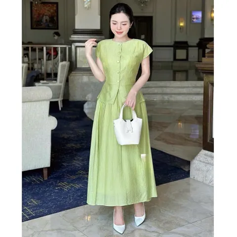 Sét váy đũi tằm siêu hot, sét váy đi biển cực xinh - Nữ Women - May0915