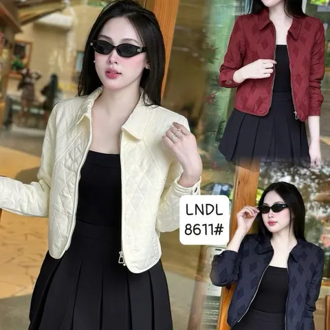 Áo khoác nữ QC cao cấp 8611 cổ bẻ siêu nhẹ, gọn dáng, thời trang - May0915