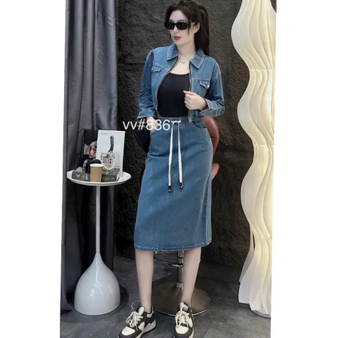 Sét váy bò QC siêu đẹp - Nữ Women - May0915