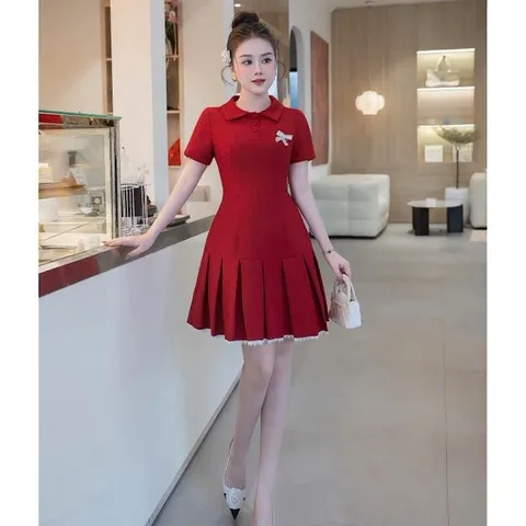 Váy xếp ly đuôi cá trẻ trung tôn dáng, mặc đi làm đi chơi đều xinh - May0915