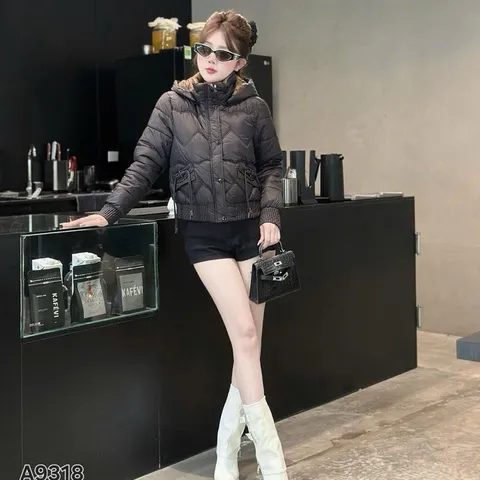 Áo phao nữ NY A9318 siêu ấm form dáng đẹp mũ tháo rời - May0915
