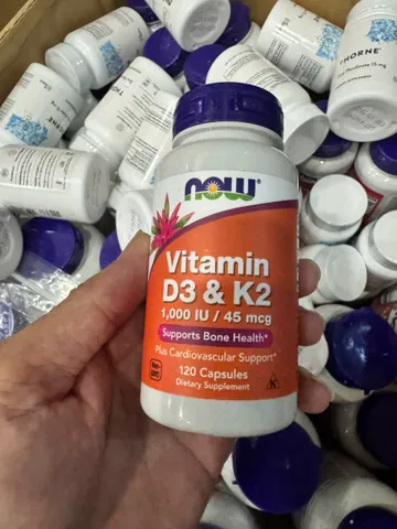 Vitamin D3 K2 1000IU/45mcg (120 Viên),Hỗ trợ tăng cường miễn dịch,Hỗ trợ sức khỏe xương khớp 835998
