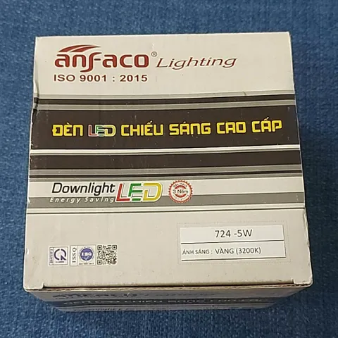 [Chính hãng] - Đèn âm trần chiếu điểm AFC-724-5W 3200K Anfaco