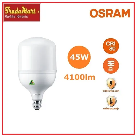 [Hàng chính hãng Osram] - Bóng Led trụ công suất cao OSRAM 40W 4000lm E27 ánh sáng trắng sáng [6500K]