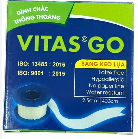 Băng keo lụa VITASGO 2.5*400cm Hộp/1cuộn