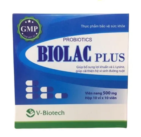 Men Vi Sinh Probiotics Biolac Plus V-Biotech - Hộp 100 Viên