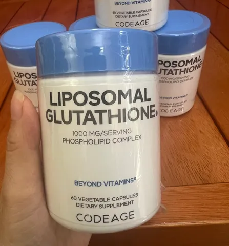 Viên uống hỗ trợ dưỡng sáng da của Mỹ cải thiện nám Hãng CODEAGE Liposomal Glutathione 1000mg 60 viên 