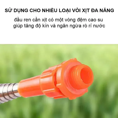Cần Rút Bình Xịt Điện Ren 14mm Inox Cao Cấp Không Gỉ, Chịu Áp Lực Nước Cao, Cần Phun Thuốc Trừ Sâu, Tưới Cây, Tưới Vườn