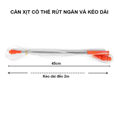 Cần Rút Bình Xịt Điện Ren 14mm Inox Cao Cấp Không Gỉ, Chịu Áp Lực Nước Cao, Cần Phun Thuốc Trừ Sâu, Tưới Cây, Tưới Vườn
