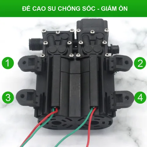 Máy bơm đôi tăng áp lực nước mini 12V SM-G8, tự ngắt, công suất lớn